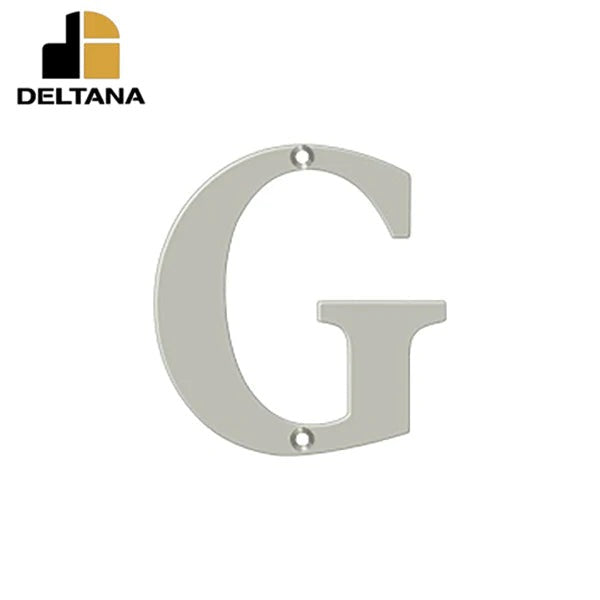 Deltana - 4" Residential Letter G - Optional Finish