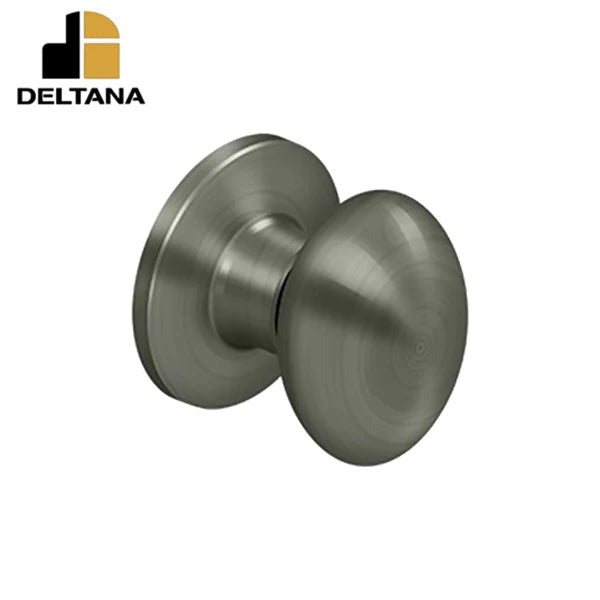 Deltana - Egg Knob Dummy - Universal Handing - Optional Finish