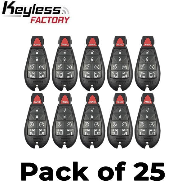 25 x 2008-2018 Chrysler Dodge VW / 7-Button Fobik Key / M3N5WY783X / 433 MHz (AFTERMARKET) (Bundle of 25)