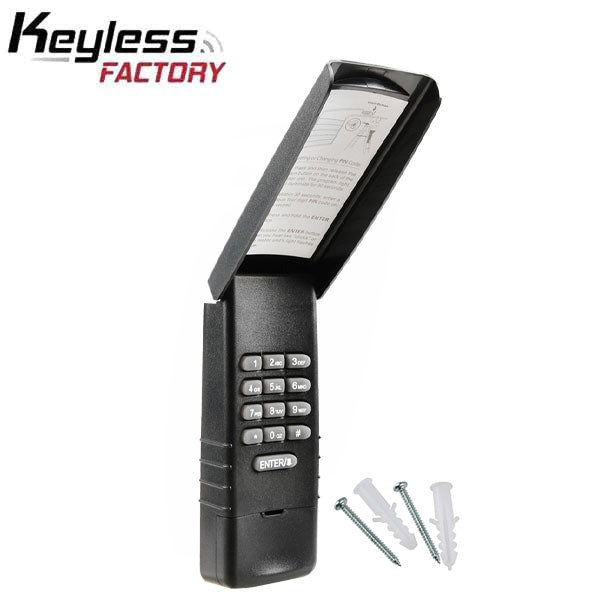 KeylessFactory - Garage Door Remote Wall KeyPad Opener - Compatible with Liftmaster Sears Chamberlain Garage Door Wall Keypad