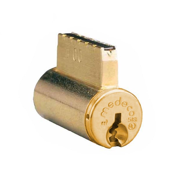Medeco - 20T200S1 - M3 Biaxial - 6-Pin - Cal Royal (KIK) Key-in-Knob Cylinder - DL Keyway Pinned - 05 - Bright Brass - Grade 1