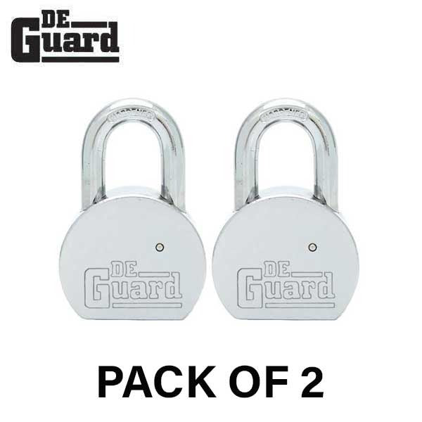 2 x Premium - Solid Iron Padlock - SC1 Keyway - Short Shackle 1" - Keyed Alike #1 (Bundle of 2)