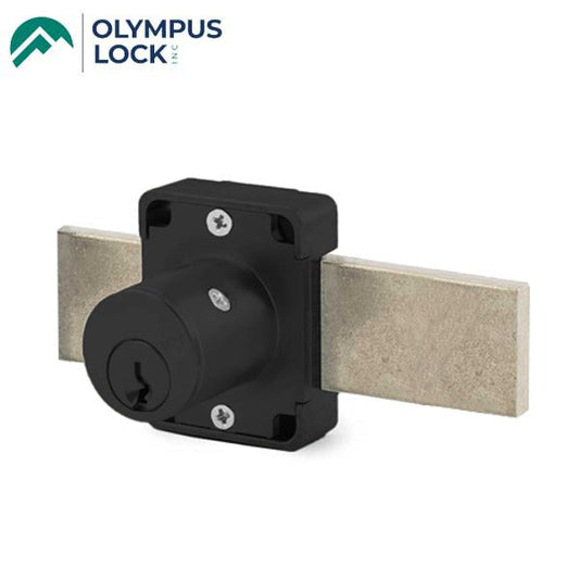 Olympus - 100DR - Deadbolt Door Lock - D4291 4-pin - Long Bolt - N Series National - Matte Black - 15/16" - Optional Keying - Non Handed - Grade 1
