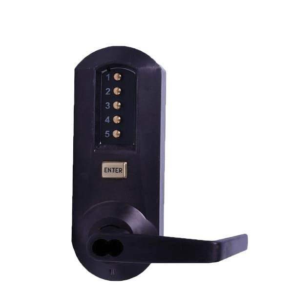 Simplex - 5041S - Mechanical Pushbutton Cylindrical Lever Set - FSIC - Winston Lever Set - 23⁄4" Backset - Dark Bronze - Grade 1