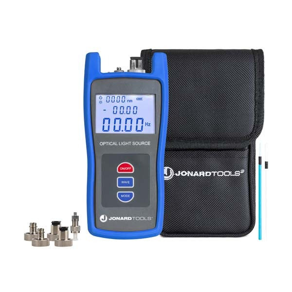 Jonard Tools - Multi-mode & Single-mode Fiber Optic Light Source w/ FC/LC/SC (PC/UPC) Adapters