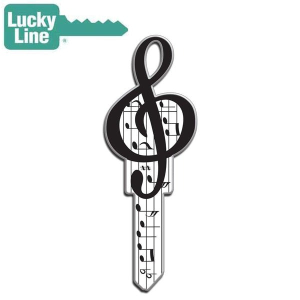 LuckyLine - B125S - Key Shapes - Music - Schlage - SC1 - 5 Pack