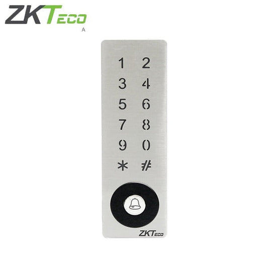 ZKTeco - SMK-V - Standalone RFID Reader - Outdoor - Vandal Resistant - IP65 - Back-lit Keypad - Metallic