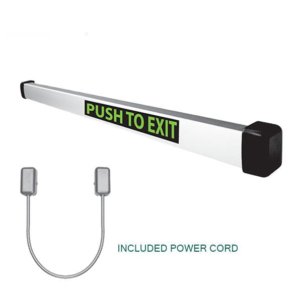 SDC - MSB550W-2VW - Outdoor Mechanical Switch Bar Exit Device - 36" - Weather Sealed - Heavy Duty - 628 - Aluminum Clear Anodized
