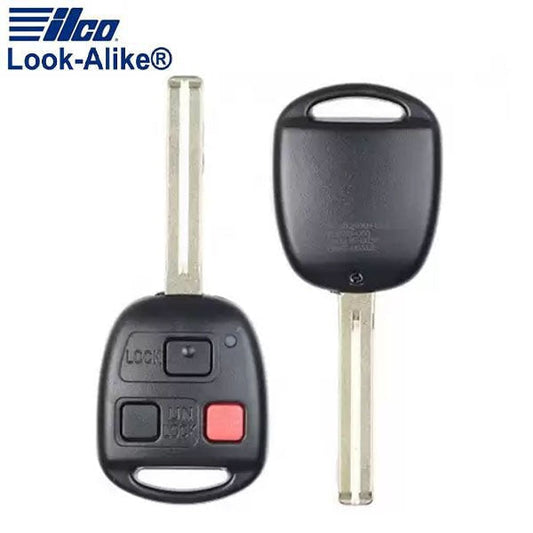 1998-2000 Lexus / 3-Button Remote Head Key Long Blade / PN: 89070-60080 / HYQ1512V (AFTERMARKET)