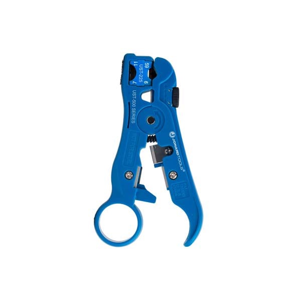Jonard Tools - Universal Cable Stripping Tool with Cable Stop for COAX - Network - and Telephone Cables