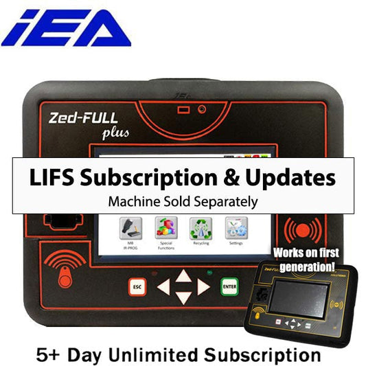 1 Day Unlimited LIFS Subscription for IEA Zed Full - (machine sold separately)