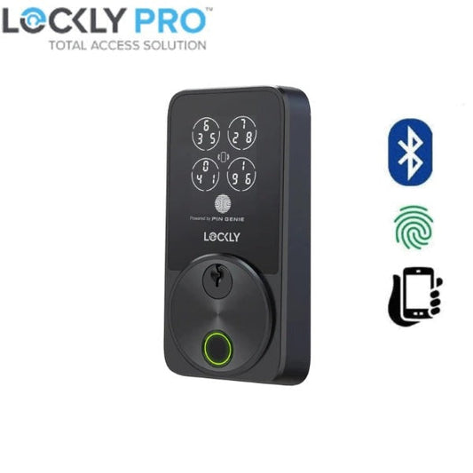 LOCKLY - Secure Pro Zeno Series Fingerprint Deadbolt / Matte Black Finish