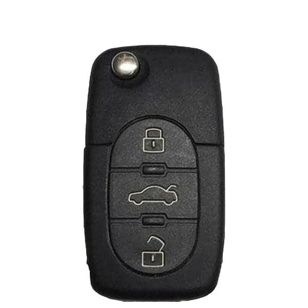 2001-2006 Audi / 4-Button Flip Key / PN: 8Z0837231F / MYT8Z0837231 (OEM Recase)