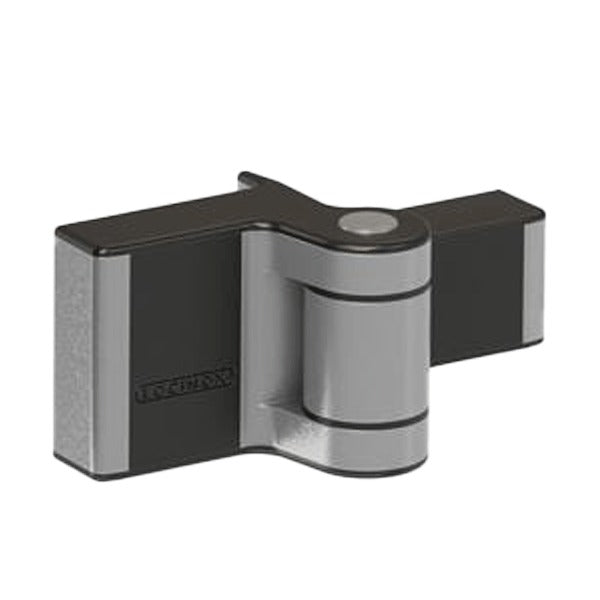 Locinox - Puma-9005 - 180° - Compact 2-Way Adjustable Surface Mounted Hinge - Black - Up to 132lbs