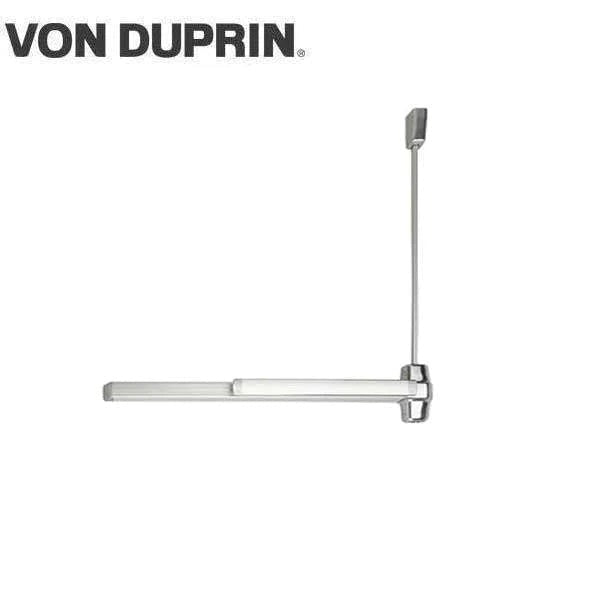 Von Duprin - 9927EO - Surface Mounted Vertical Rod Exit Device - Exit Only - Fire Rated - No Trim - Hex Key Dogging - Satin Chrome - Optional Rods - 3 Foot