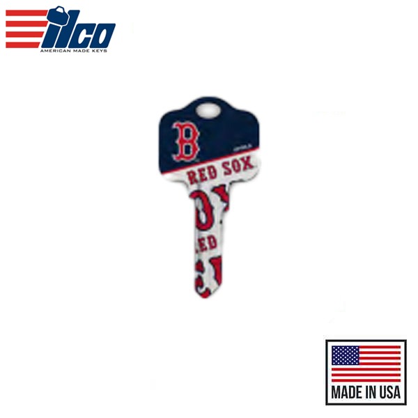 Ilco - MLB TeamKeys - Key Blank - Boston Red Sox - KW1 (5 Pack)