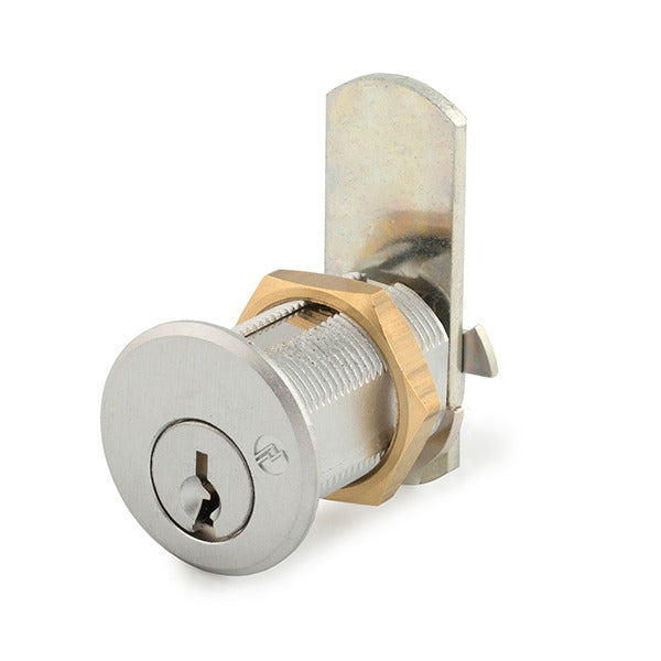 Olympus - DCN - 3/4” Barrel Diameter Cam Lock - Optional Cylinder Length - Satin Chrome - Optional Keying - Grade 1