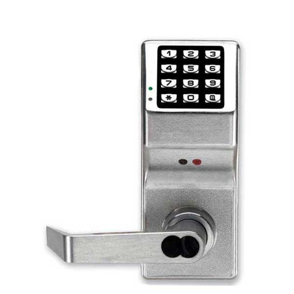 Alarm Lock Trilogy - DL4100IC - Digital Keypad Lever Set w/ High Capacity Audit Trail - SFIC Core - Satin Chrome - Fire Rated - Grade 1