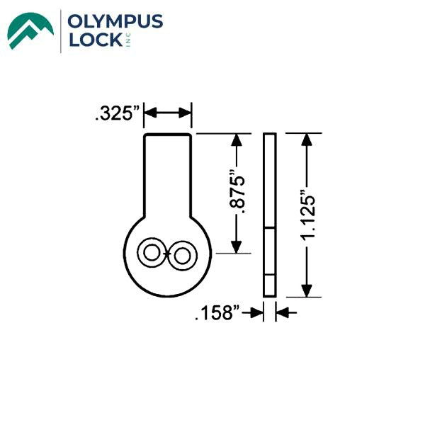 Olympus - 720 Series - 3-SC1 - 0.875" Switch Direct Drive Cam