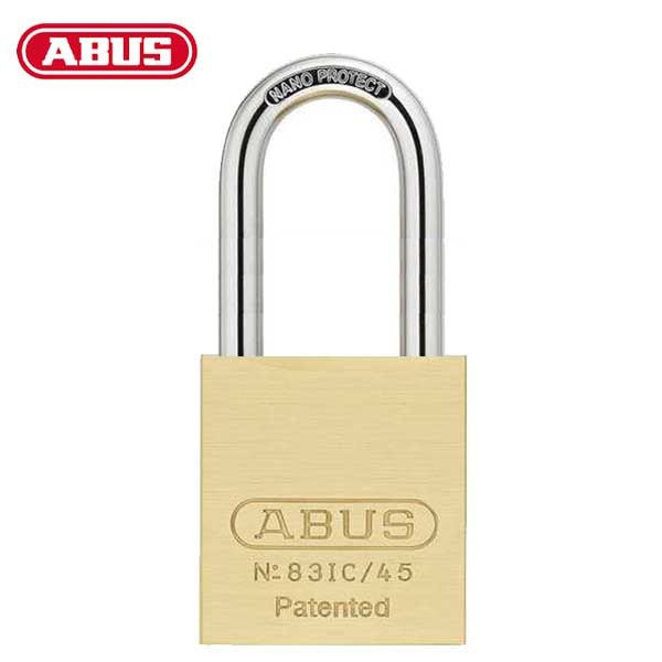 Abus - 83IC/45 B - Premium Loaded Brass Padlock - S2 - SFIC Interchangeable Core - Less Core - 1-27/32" Width - Optional Shackle Length