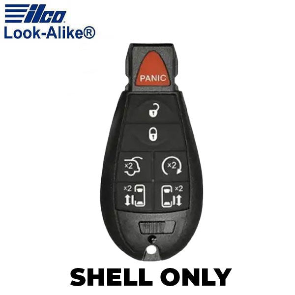 Ilco - 2008-2020 Chrysler - CHRY-POD7B1 - 7-Button Fobik Remote Key SHELL (AFTERMARKET)