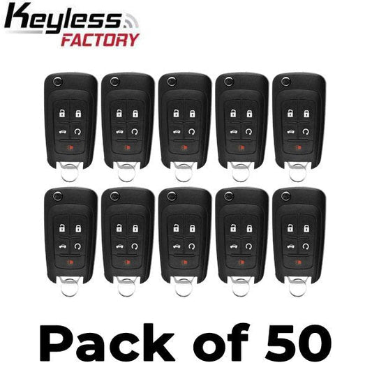 50 x 2010-2020 GM / 5-Button Flip Key / OHT01060512 (AFTERMARKET) (Bundle of 50)