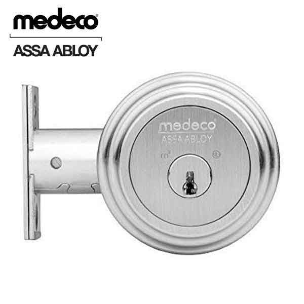 Medeco - 11JR624 - Maxum Residential - M3 BiLevel - 6-Pin - Double Deadbolt - 2-3/4" Backset - DL Keyway Pinned - 26 - Satin Chrome - Grade 1