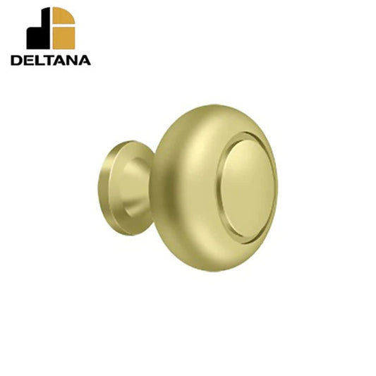 Deltana - Knob Round w/ Groove - Optional Finish