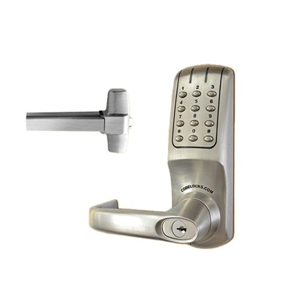 CodeLocks - CL5000 / CL36R - Electronic Door Exit Trim with 36" Panic Rim Exit Device - Heavy Duty - 2 3/4" Backset - Panic Access Kit
