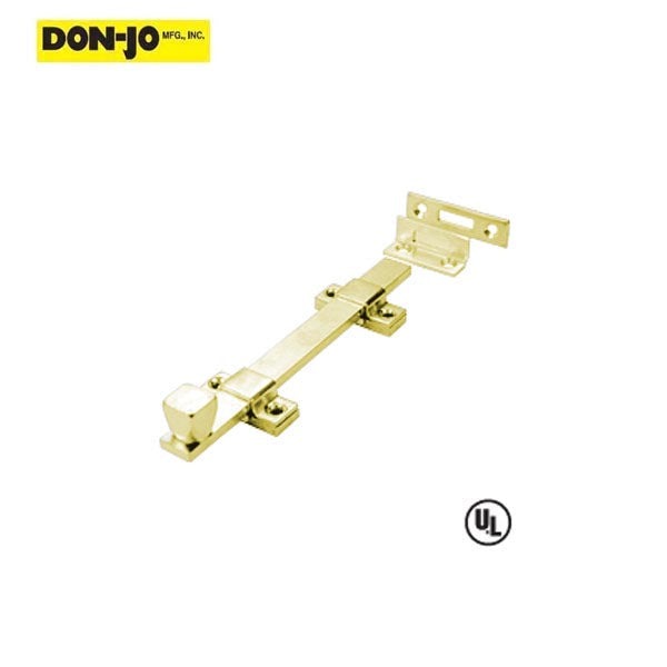 Don-Jo - 1580 - Surface Bolt - 8" Length - 1" Width - Optional Finish