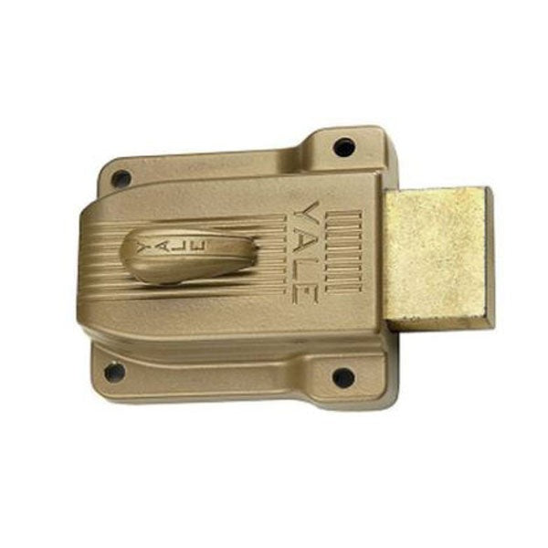 Accentra (Formerly Yale) - 112 - Heavy Duty Latchbolt Lock - Deadbolt - 5 Pin - Sprayed Brass
