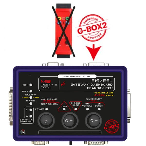 GK-4000 - Mercedes Benz Full MB EIS / ESL ECU TCU ISM Gateway Dashboard Testing Tool & All Cables - Compatible with AUTEL MaxilM (Keyless Factory)