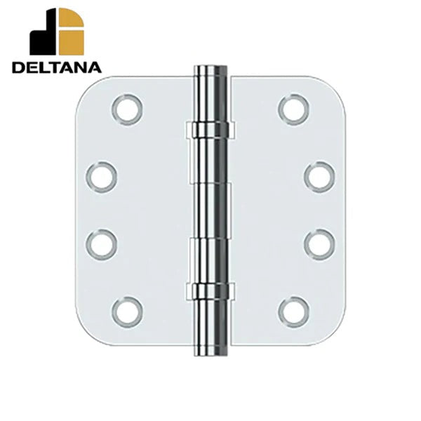 Deltana - 4" x 4" x 5/8" Radius Hinge - Ball Bearing - 0.129 Thickness - Optional Finish