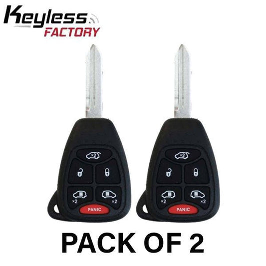 2 x 2004-2007 Dodge Chrysler / 6-Button Remote Head Key / M3N5WY72XX (AFTERMARKET) (Bundle of 2)