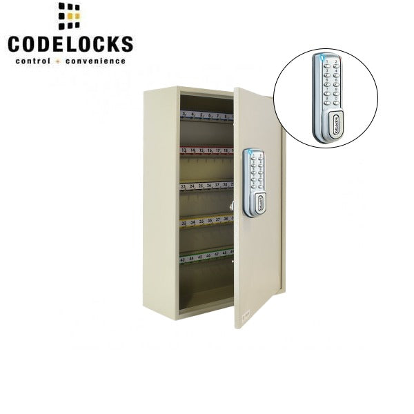 CodeLocks - Key Secure Hook Key Cabinet w/ KL1200 - IP54 - Heavy Duty - Keyless Access - Private & Public Function - Master & User - Optional Storage