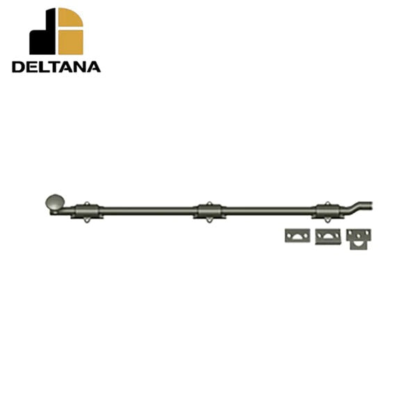 Deltana - 26" Surface Bolt w/ Offet - Heavy Duty - Optional Finish