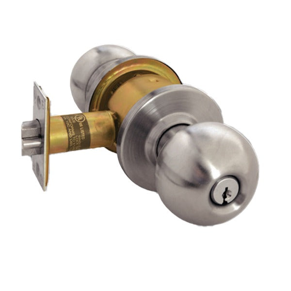 Arrow - RK Series Deadbolt - 2 3/8" Backset - Satin Stainless Steel - Entrance - Keyed Different - Grade 2