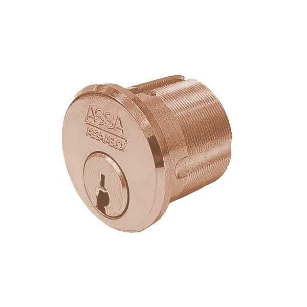 ASSA - Maximum+ Restricted - Mortise Cylinder - 1-1/8" - Optional Keying - 612 - Satin Bronze