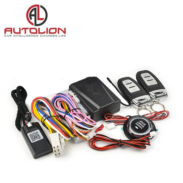 AutoLion - ST8808 - Remote Control Ignition Kit - Push Button Start - Remote Start - Remote Lock/Unlock - Remote Trunk Release - Automatic Window Closing - Anti Theft - Bluetooth