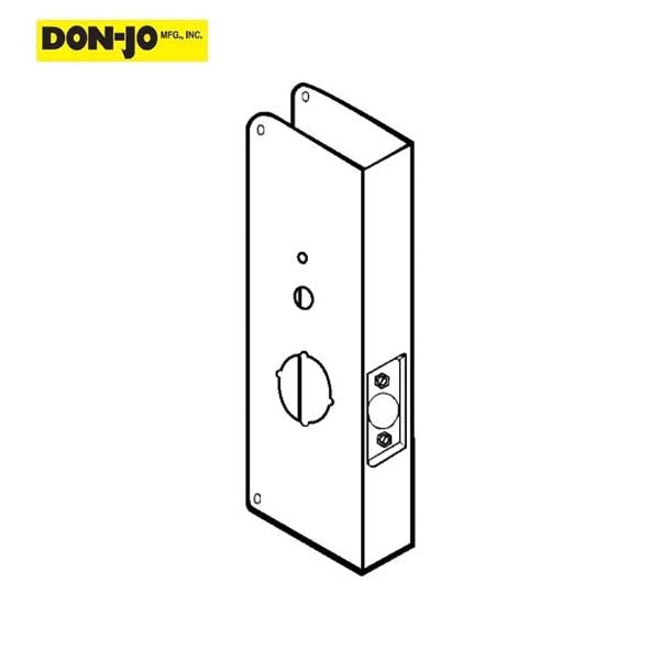 Don-Jo - 22 CW - Wrap Around - 15" Height - 2-3/8" Backset - Optional Finish