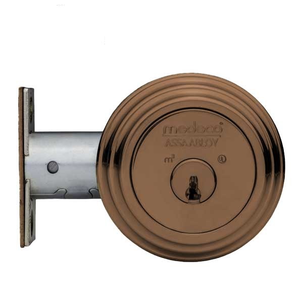 Medeco - 11TR503 - Maxum Residential - M3 Biaxial - 5-Pin - Single Deadbolt - 2-3/8" - DL Keyway Pinned - 24 - Dark Bronze - Grade 1