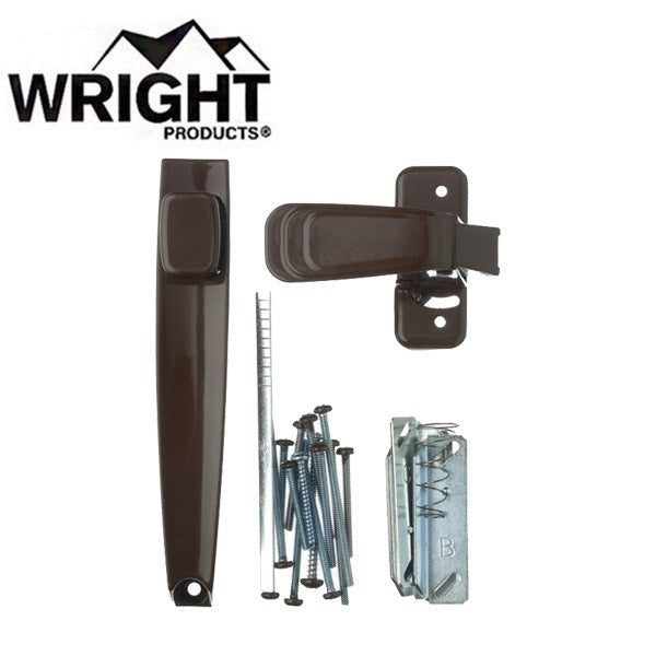 Wright - V444-2 - Heavy Duty - Tie Down Push Button Handle - Out Swinging - Wood / Metal Doors - Optional Finish