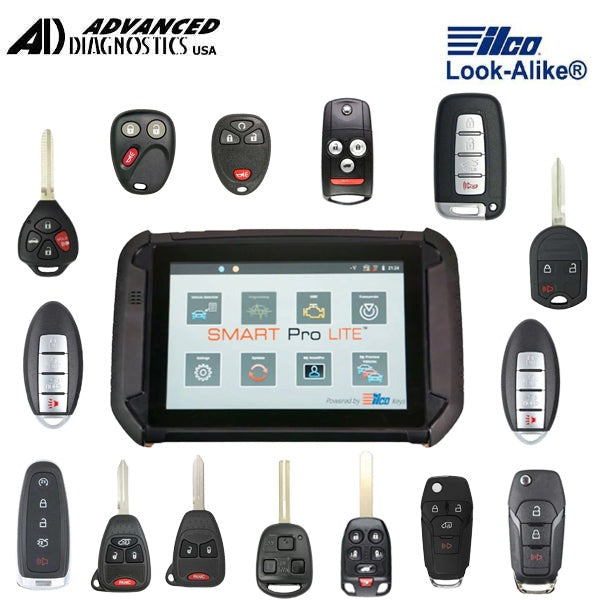 Advanced Diagnostics - SMART Pro Lite Key Programmer / 29 Different ILCO Look-Alike Remotes - Complete Programming Bundle