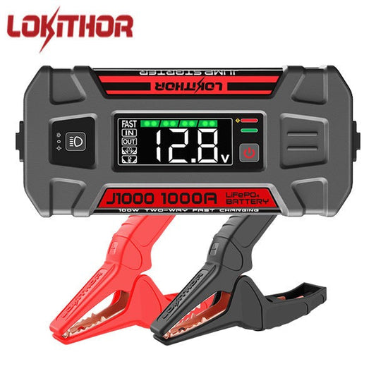 LOKITHOR - J1000 - Lithium Jump Starter - 1000A - w/LiFeP04 Safety Battery - 12V