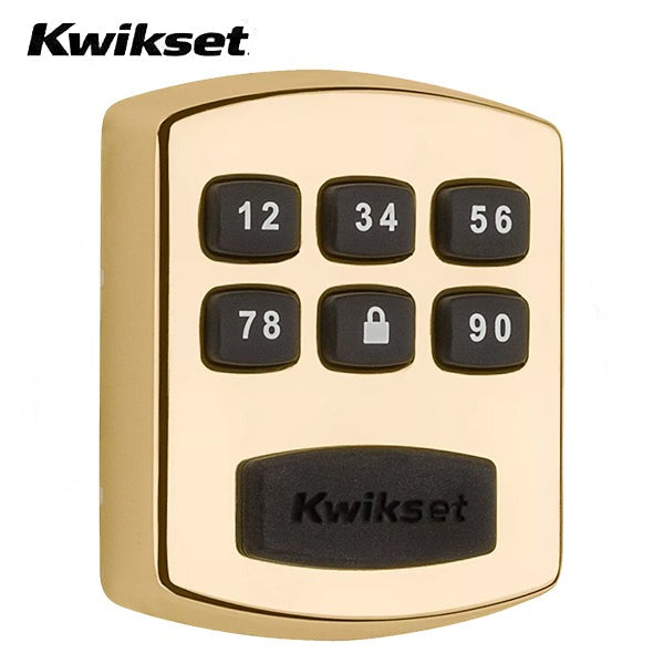 Kwikset - 905 - Keywayless Electronic Deadbolt - 03 - Polished Brass - Grade 3