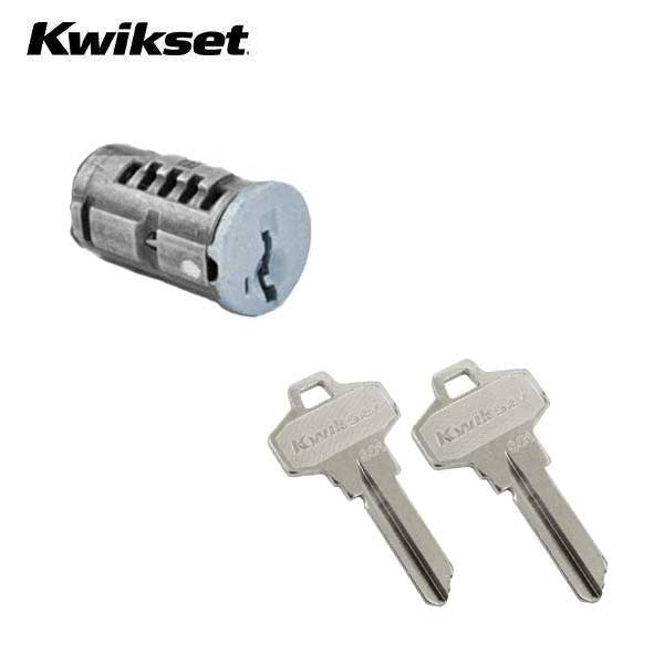Kwikset - SmartKey SC1 Schlage Cylinder For Half Round Chassis Knobs & Levers - Silver Finish