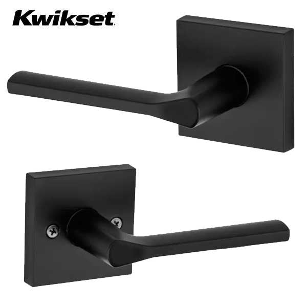 Kwikset - Lisbon Lever Set - Square Rose - Optional Finish - Optional Function - Grade 2