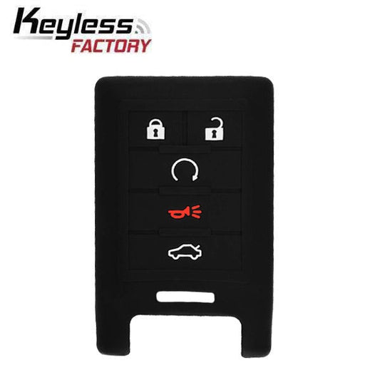 2006-2013 Buick Cadillac Chevrolet / 5-Button Remote Smart Key Silicone Cover / B106 / OUC6000066 (AFTERMARKET)