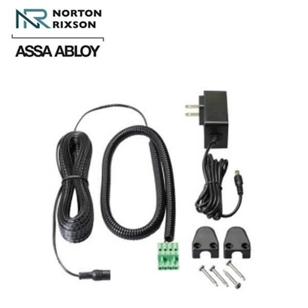 Norton - 5845 - Regenerative Door Operator ADAEZ PRO COMPLETE Kit - Push & Pull Mounting - Narrow Buttons - Satin Aluminum - Grade 1