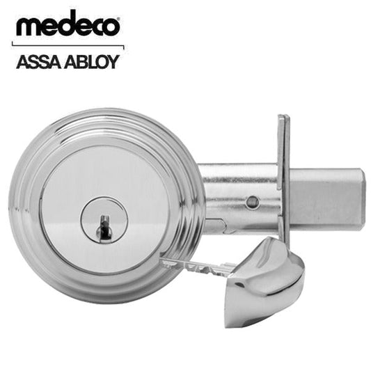 Medeco - 11TR533 - Maxum Residential - M3 Biaxial - 5-Pin - Captive Deadbolt - 2 3/8" - DL Keyway Pinned - 19 - Satin Nickel - Grade 1